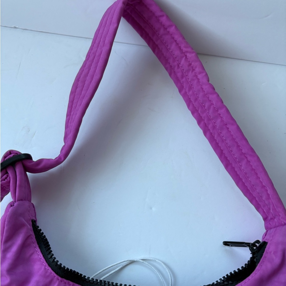 NWT BAGGU Mini Nylon Shoulder Bag - Extra Pink - Picture 9 of 13